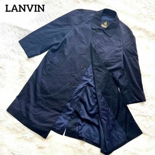 ランバン(LANVIN)のLANVIN CLASSIQUE ランバン カシミヤ混 ステンカラーコート 紺(ステンカラーコート)