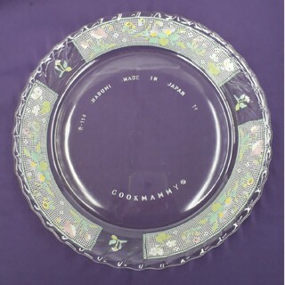 ナルミ(NARUMI)のナルミ　クックマミー　耐熱ガラス食器　ガラス皿　パイ皿　22.5cm(調理道具/製菓道具)