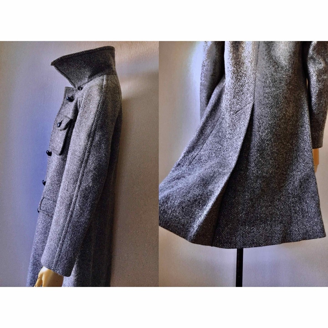 FUMIKA_UCHIDA(フミカウチダ)の60s ELGEE London Vintage Tweed Coat 英国製 レディースのジャケット/アウター(チェスターコート)の商品写真