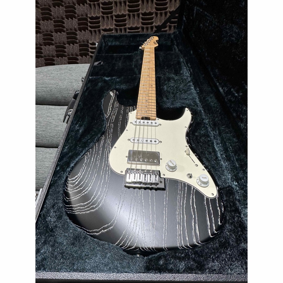 ESP(イーエスピー)のESP SNAPPER-AS Black w/White Filler 楽器のギター(エレキギター)の商品写真