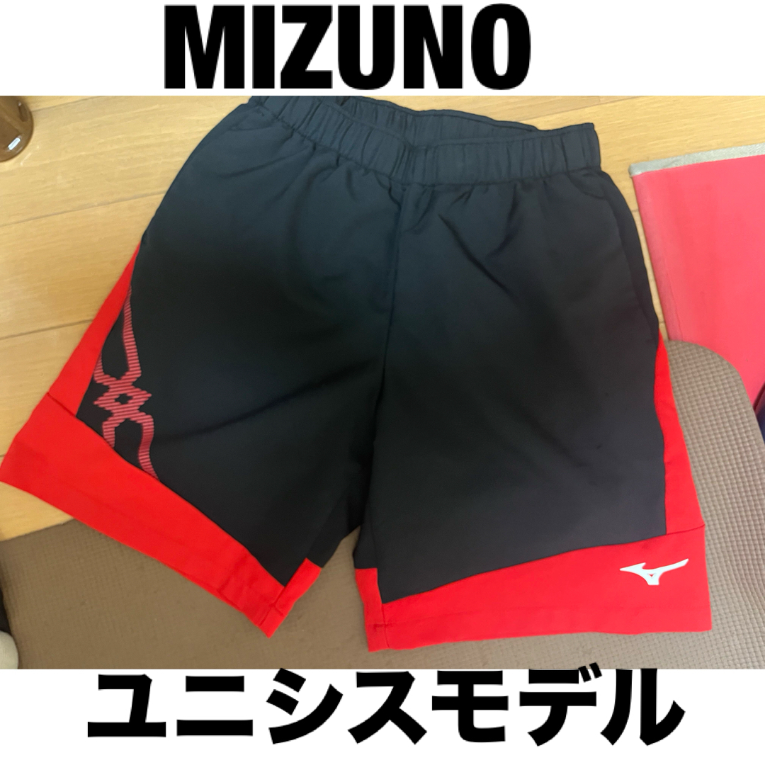 MIZUNO(ミズノ)のブラック レッド ミズノ テニス バドミントン ハーフパンツ Mizuno スポーツ/アウトドアのスポーツ/アウトドア その他(バドミントン)の商品写真