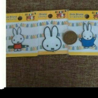 ミッフィー(miffy)のミッフィー  シールワッペン ワッペン ハンドメイド 入園 入学(各種パーツ)