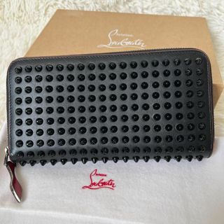 クリスチャンルブタン(Christian Louboutin)の美品★クリスチャンルブタン パネトーネ スパイクスタッズ レザー 長財布(長財布)