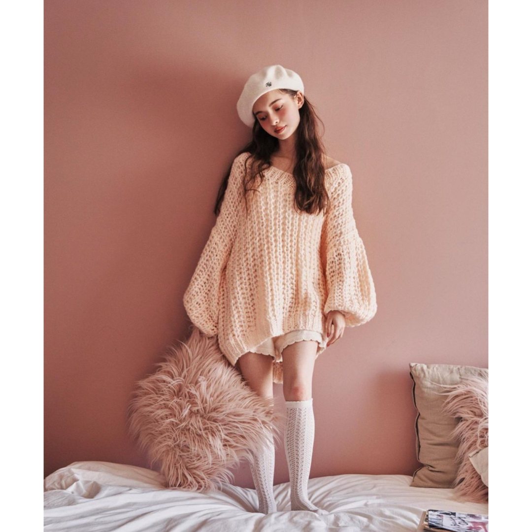 Treat ürself Handmade loose knit レディースのトップス(ニット/セーター)の商品写真