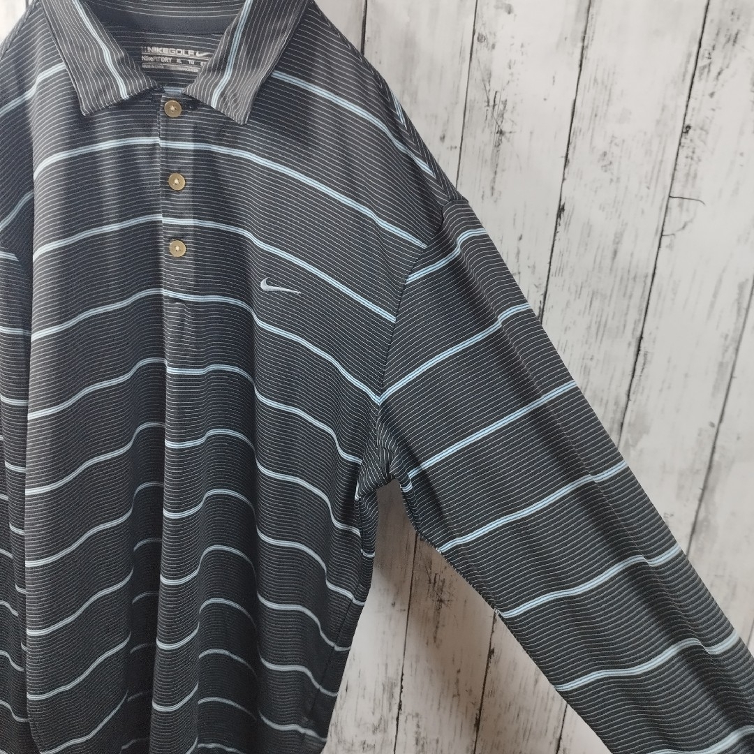 NIKE(ナイキ)の【NIKE GOLF】Striped Polo Shirt　D725 メンズのトップス(ポロシャツ)の商品写真