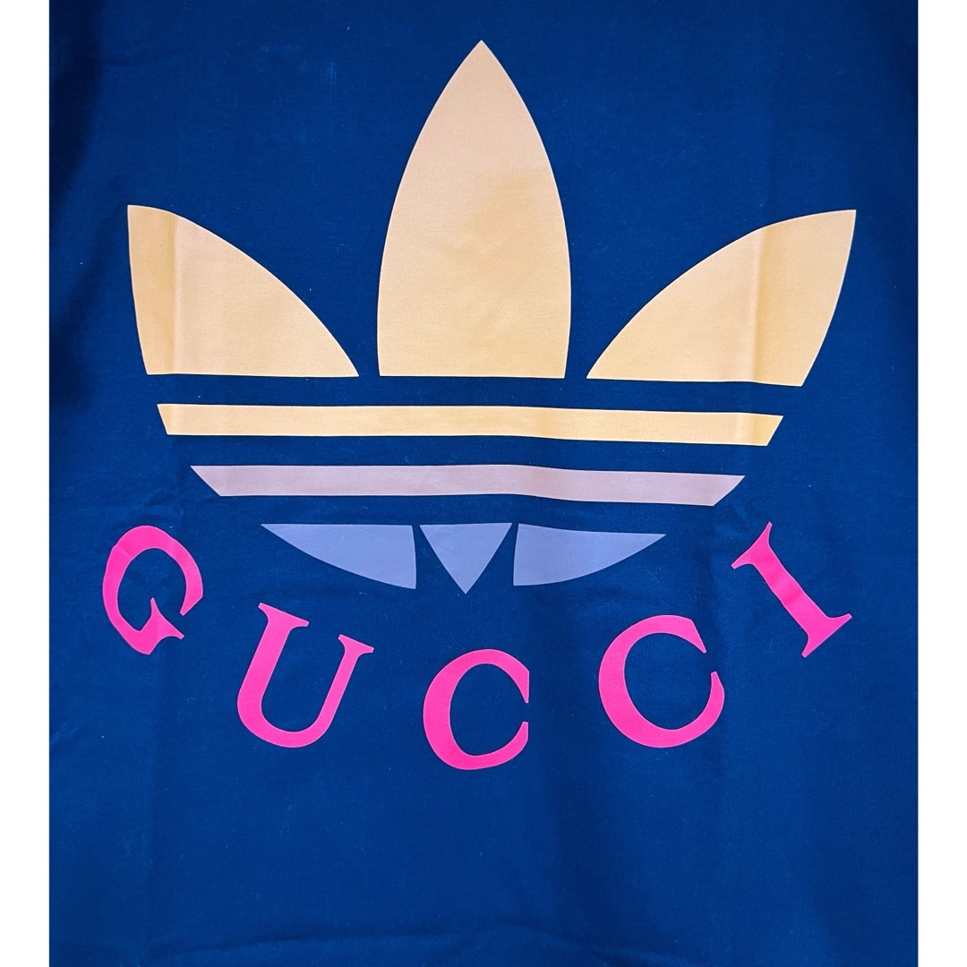 Gucci(グッチ)の新品 限定 コラボ adidas x Gucci コットンTシャツ M ブラック メンズのトップス(Tシャツ/カットソー(半袖/袖なし))の商品写真