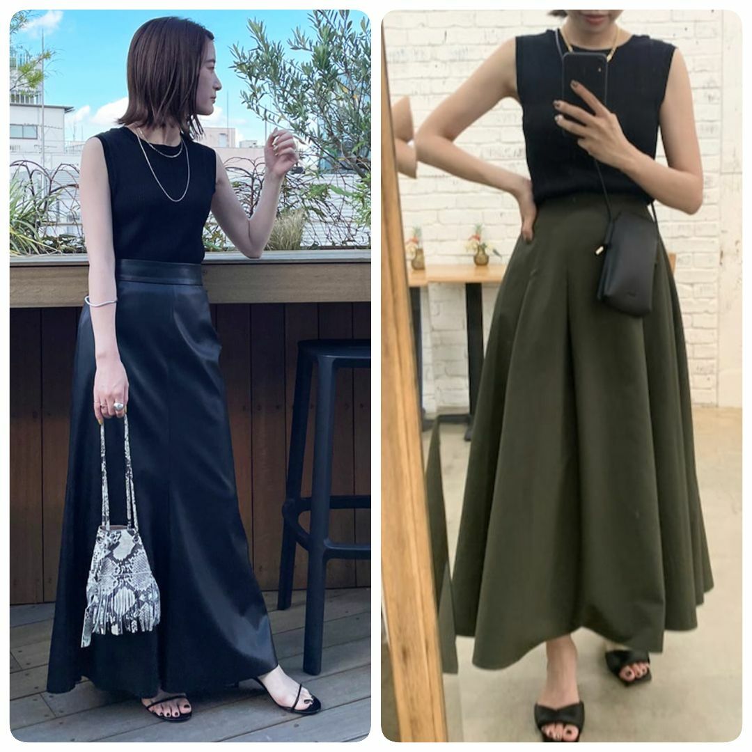 Loungedress(ラウンジドレス)の定価12100円 新品 Loungedress 2way ノーリーブリブニット レディースのトップス(ニット/セーター)の商品写真