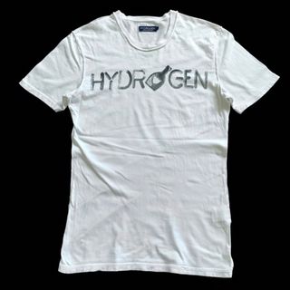 ハイドロゲン(HYDROGEN)のHYDROGEN ハイドロゲン　ロゴプリント半袖TシャツS ホワイト　国内正規品(Tシャツ/カットソー(半袖/袖なし))