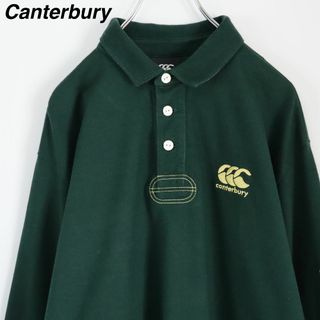 CANTERBURY - 【2XLサイズ】カンタベリーオブニュージーランド／ラガーシャツ　刺繍ロゴ　肉厚