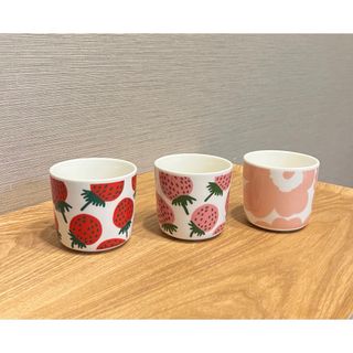 マリメッコ(marimekko)のmarimekko マリメッコ　ラテマグ　コーヒーカップ　ウニッコ　マンシッカ(グラス/カップ)