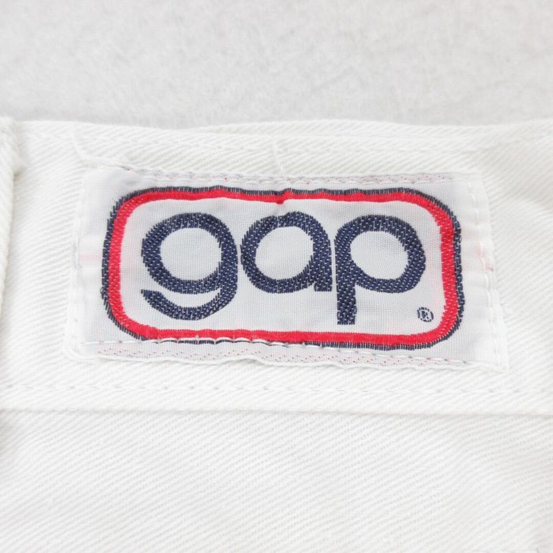 GAP(ギャップ)のW32★古着 ギャップ GAP パンツ メンズ 80年代 80s フレア 白 ホワイト 23sep02 中古 ボトムス ロング メンズのパンツ(ワークパンツ/カーゴパンツ)の商品写真