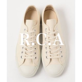 コンバース(CONVERSE)のR.C.A キャンバス ミリタリー スニーカー オフホワイト 26.5cm(スニーカー)