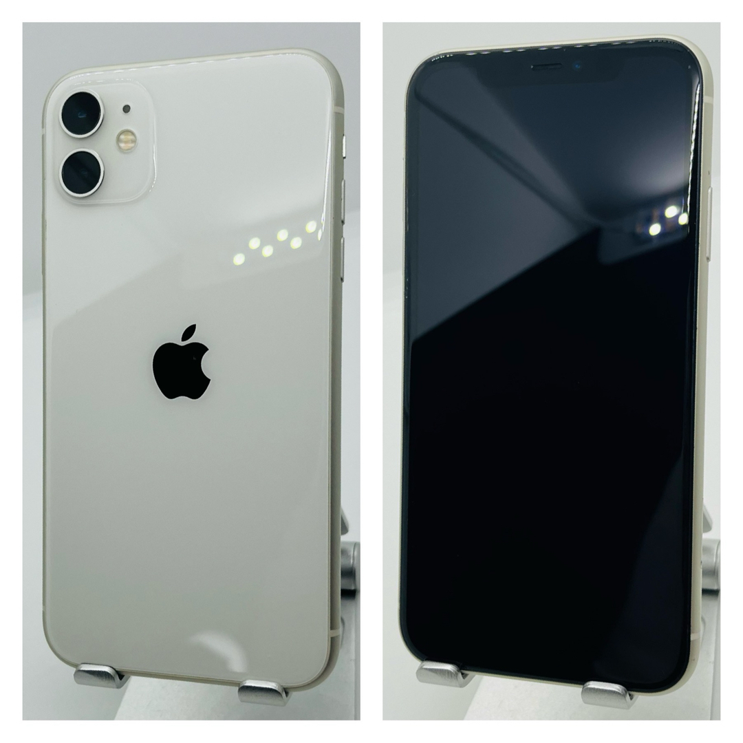 iPhone(アイフォーン)のB 新品電池　iPhone 11 ホワイト 64 GB SIMフリー　本体 スマホ/家電/カメラのスマートフォン/携帯電話(スマートフォン本体)の商品写真