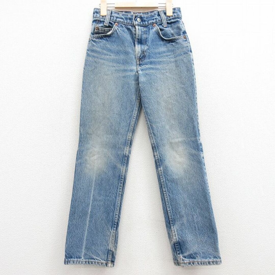 Levi's(リーバイス)の古着 リーバイス Levis ジーンズ キッズ ボーイズ 子供服 90年代 90s ヒゲ コットン 紺 ネイビー デニム 【spe】 23sep06 キッズ/ベビー/マタニティのベビー服(~85cm)(パンツ)の商品写真