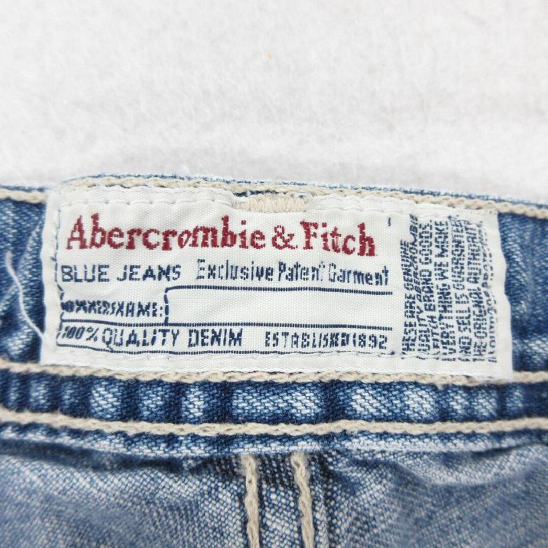 Abercrombie&Fitch(アバクロンビーアンドフィッチ)の古着 アバクロンビー Abercrombie&fitch ショート カーゴ パンツ ショーツ キッズ ボーイズ 子供服 00年代 00s コットン 紺 ネイビー デニム 23sep06 キッズ/ベビー/マタニティのベビー服(~85cm)(パンツ)の商品写真