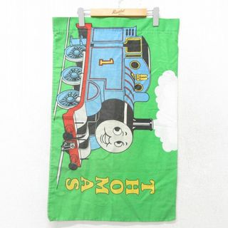 中古 ピローケース 90年代 90s きかんしゃトーマス テレンス USA製 緑 グリーン 23sep08(シーツ/カバー)