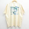 XL★古着 コロンビア COLUMBIA 半袖 ブランド Tシャツ メンズ 魚…