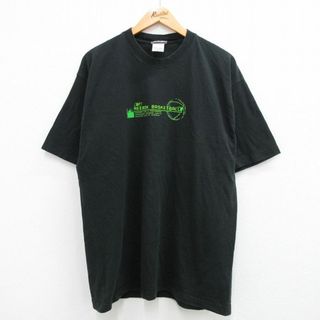 リーボック(Reebok)のXL★古着 リーボック REEBOK 半袖 ビンテージ Tシャツ メンズ 00年代 00s バスケットボール コットン クルーネック 黒 ブラック 23sep08 中古(Tシャツ/カットソー(半袖/袖なし))