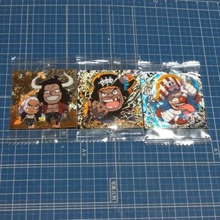 ワンピース(ONE PIECE)のワンピースシール　四皇＆元四皇　バギー　黒ひげ　カイドウ＆アルベル(ステッカー（シール）)