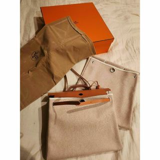 エルメス(Hermes)の超美品エルメスHERMES エールバックトワルアッシュレザー(ハンドバッグ)