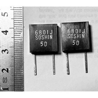 双信電機 SEマイカコンデンサ 6800pF 5% 2個(アンプ)