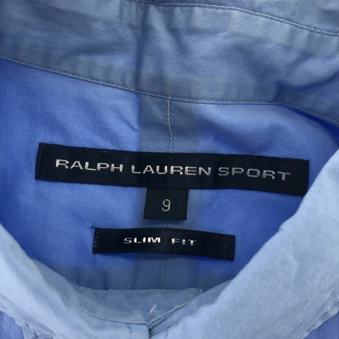 Ralph Lauren(ラルフローレン)のRALPH LAUREN SPORT トップス シャツ 半袖 ボタン ブルー 9 レディースのトップス(Tシャツ(半袖/袖なし))の商品写真