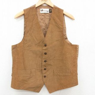 M★古着 リーバイス Levis パナテラ ベスト メンズ 80年代 80s コーデュロイ Vネック 茶 ブラウン 23sep11 中古 アウター