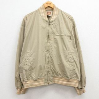 XL★古着 バナナリパブリック BANANA REPUBLIC 長袖 ジャケット メンズ 80年代 80s 大きいサイズ コットン ベージュ系他 カーキ 23sep13 中古 アウター ジャンパー ブルゾン