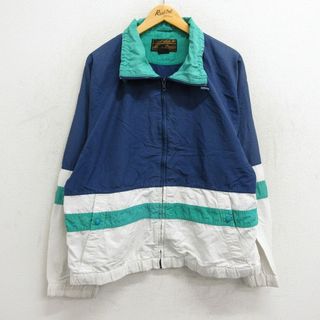 Eddie Bauer - XL★古着 エディーバウアー 長袖 ジャケット メンズ 90年代 90s ラグラン 白他 ホワイト 【spe】 23sep14 中古 アウター ジャンパー ブルゾン