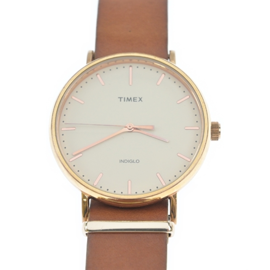 TIMEX(タイメックス)のTIMEX タイメックス 腕時計 - 白系x茶 【古着】【中古】 メンズの時計(その他)の商品写真