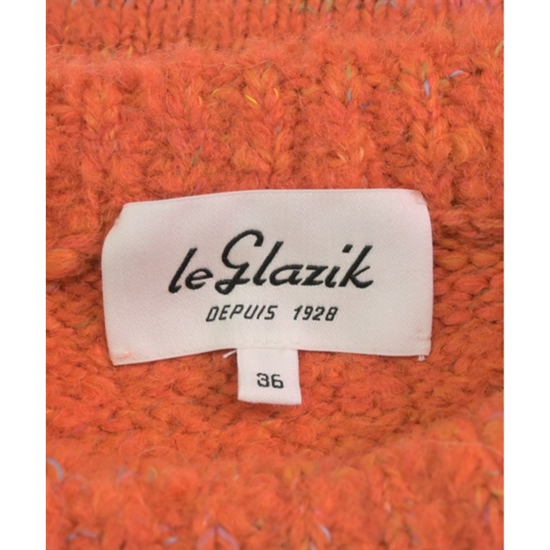 LE GLAZIK(ルグラジック)のLe glazik ルグラジック ニット・セーター 36(S位) オレンジ 【古着】【中古】 レディースのトップス(ニット/セーター)の商品写真