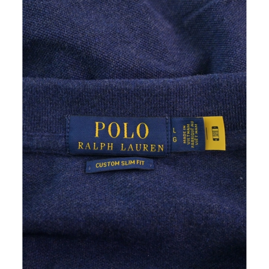 POLO RALPH LAUREN(ポロラルフローレン)のPolo Ralph Lauren ポロラルフローレン ポロシャツ L 紺 【古着】【中古】 メンズのトップス(ポロシャツ)の商品写真