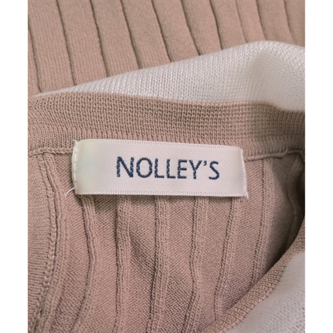 NOLLEY'S(ノーリーズ)のNolley's ノーリーズ ニット・セーター 38(M位) ベージュ 【古着】【中古】 レディースのトップス(ニット/セーター)の商品写真
