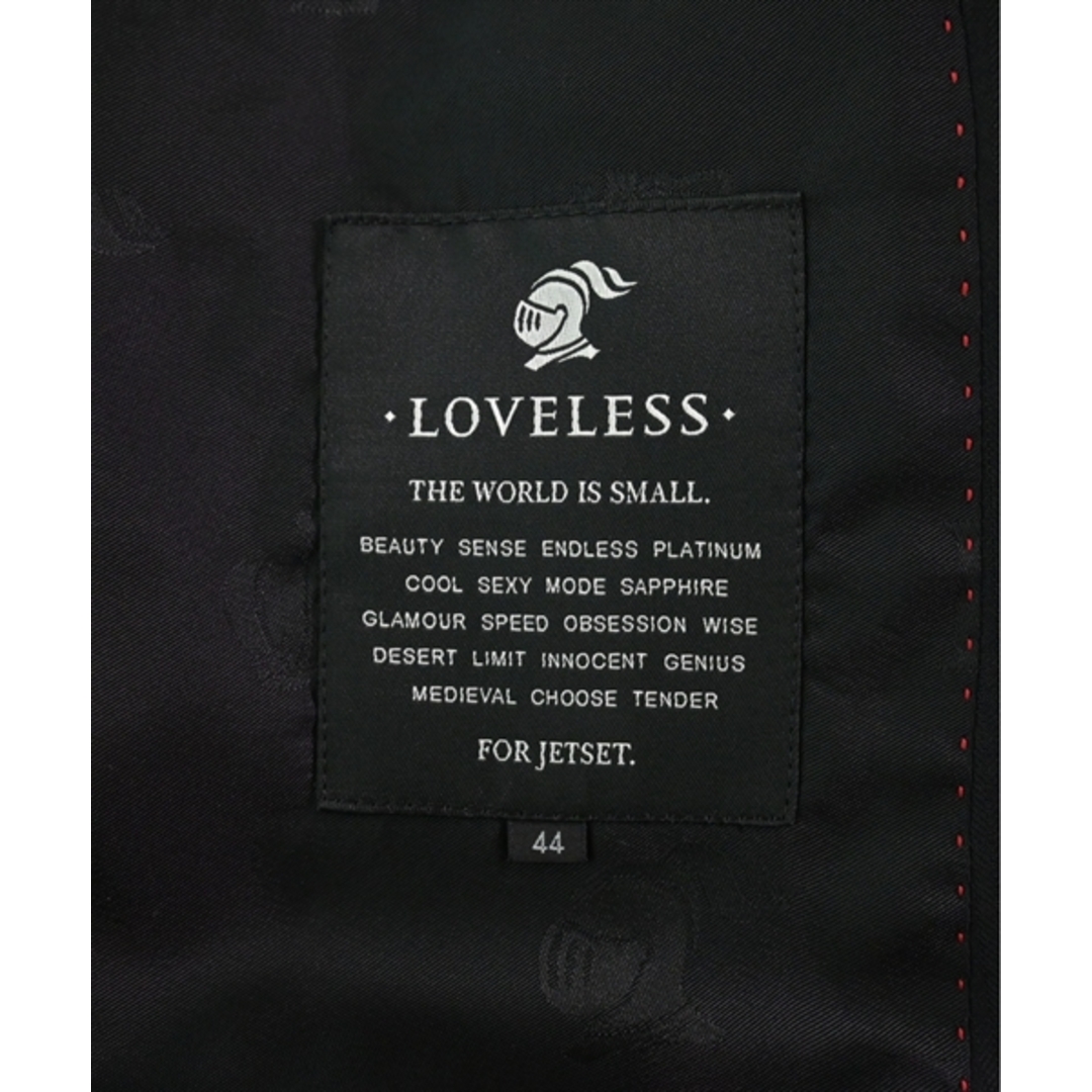 LOVELESS(ラブレス)のLOVELESS テーラードジャケット 44/44(S位) 黒(ヘリンボーン) 【古着】【中古】 メンズのジャケット/アウター(テーラードジャケット)の商品写真