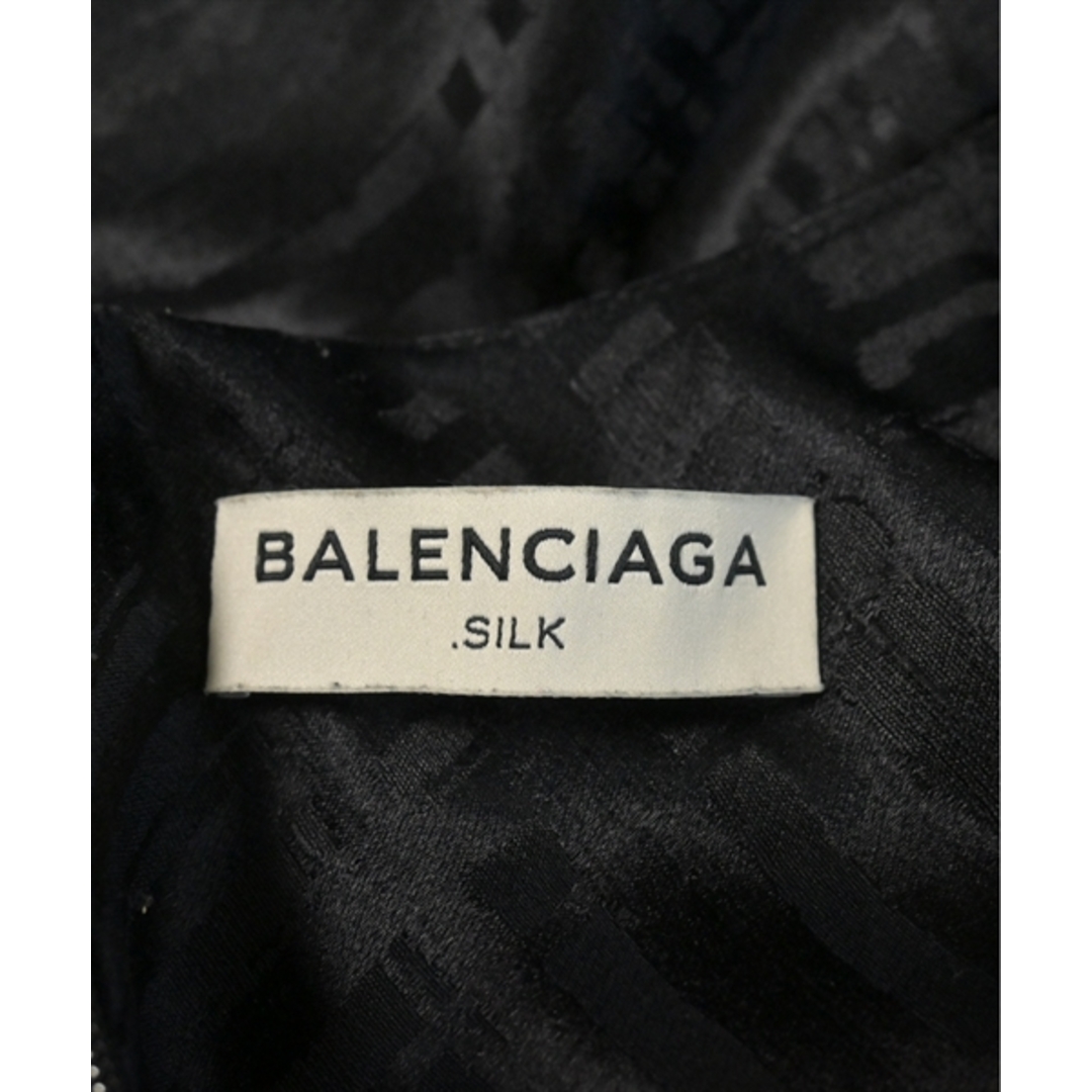 Balenciaga(バレンシアガ)のBALENCIAGA バレンシアガ ブラウス 36(XS位) 黒(チェック) 【古着】【中古】 レディースのトップス(シャツ/ブラウス(長袖/七分))の商品写真