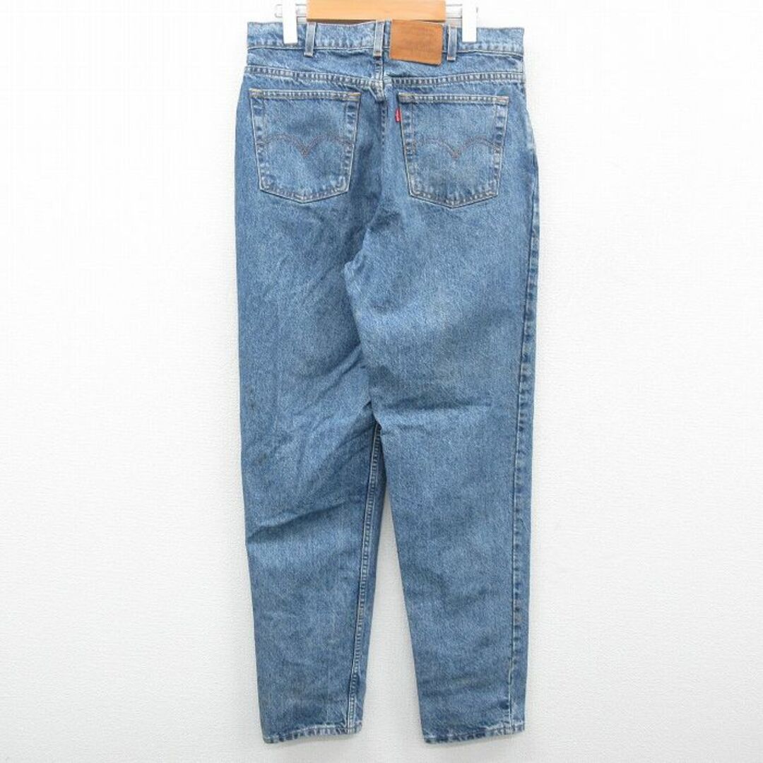 Levi's(リーバイス)のW33★古着 リーバイス Levis 532 ジーンズ メンズ 90年代 90s ヒゲ コットン テーパード カナダ製 紺 ネイビー デニム 23sep20 中古 ボトムス ジーパン Gパン ロング パンツ メンズのパンツ(ワークパンツ/カーゴパンツ)の商品写真