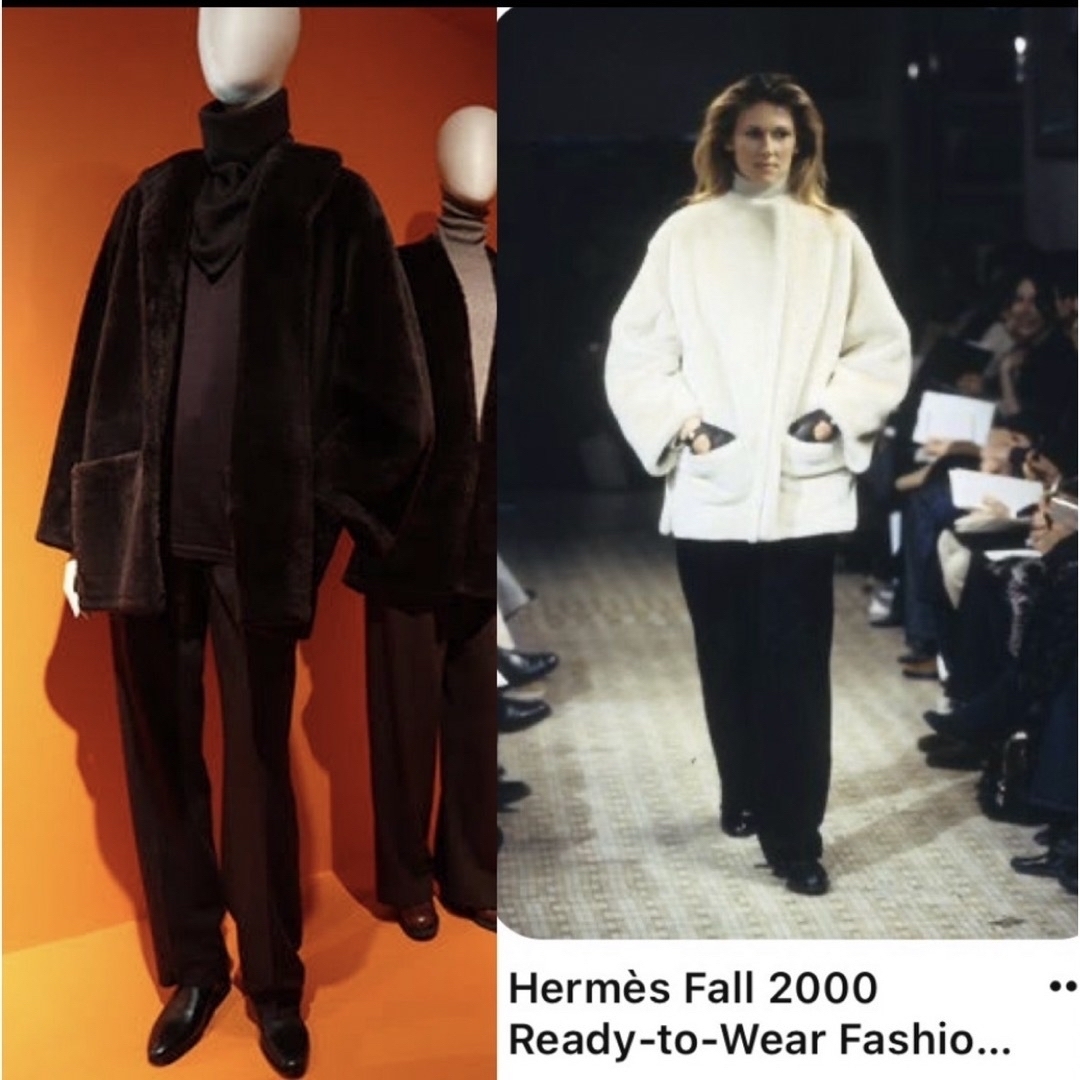 Hermes(エルメス)のエルメス　マルジェラ期　希少メンズ可44サイズ　ムートンジャケット　 レディースのジャケット/アウター(毛皮/ファーコート)の商品写真