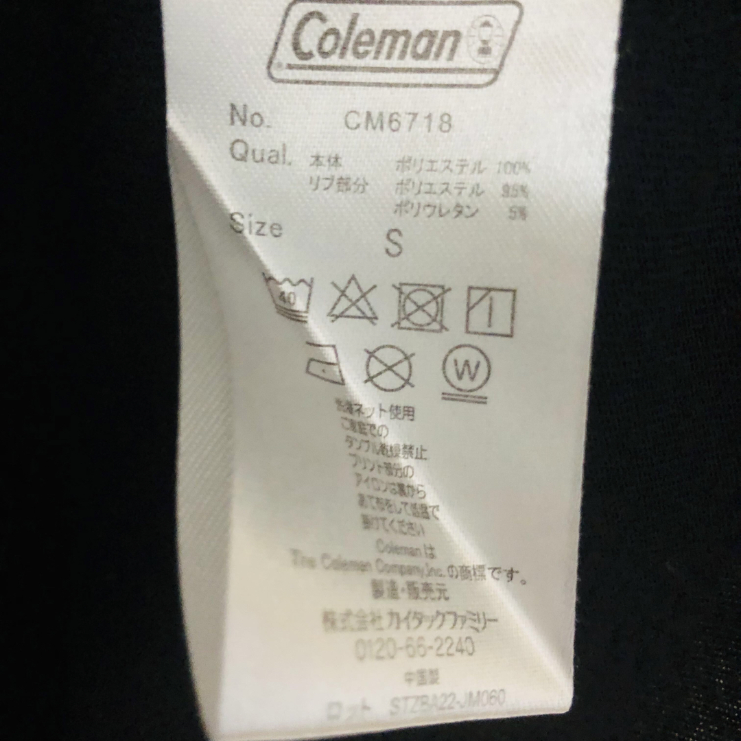 Coleman(コールマン)のColeman コールマン 半袖 ブラック キャンプ アウトドア メンズのトップス(Tシャツ/カットソー(半袖/袖なし))の商品写真