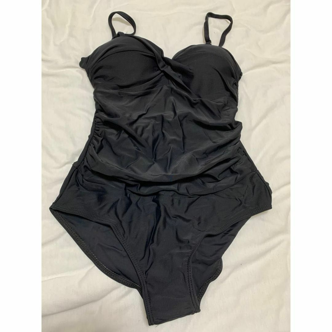 Mサイズ　水着　オールインワン　ワンピース　黒　プール　海 レディースの水着/浴衣(水着)の商品写真