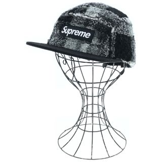 シュプリーム(Supreme)のSupreme シュプリーム キャップ - グレーx黒(チェック) 【古着】【中古】(キャップ)