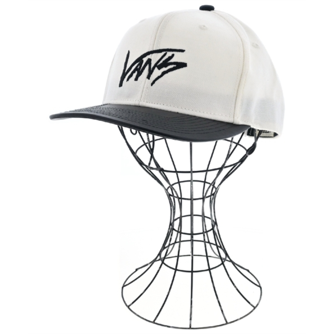 VANS(ヴァンズ)のVANS バンズ キャップ F 白x黒 【古着】【中古】 メンズの帽子(キャップ)の商品写真