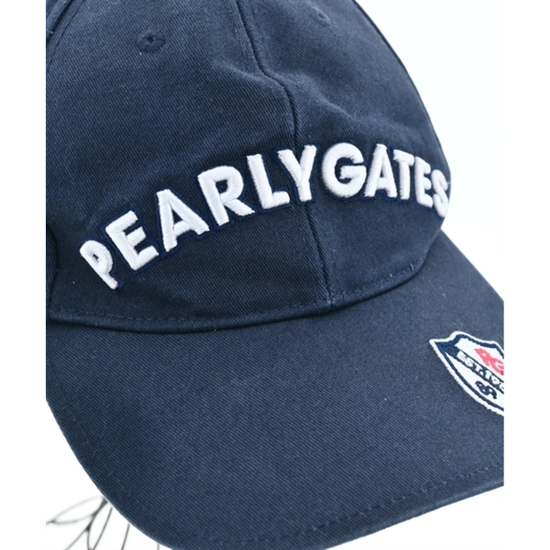 PEARLY GATES(パーリーゲイツ)のPEARLY GATES パーリー　ゲイツ キャップ - 紺 【古着】【中古】 レディースの帽子(キャップ)の商品写真