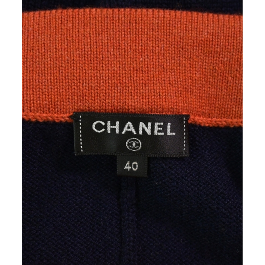 CHANEL(シャネル)のCHANEL シャネル ロング・マキシ丈スカート 40(M位) 紺xオレンジ 【古着】【中古】 レディースのスカート(ロングスカート)の商品写真