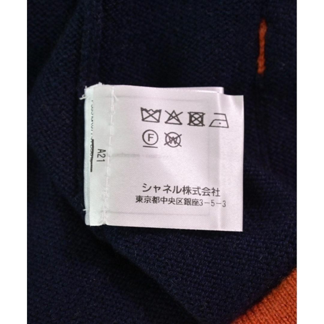 CHANEL(シャネル)のCHANEL シャネル ロング・マキシ丈スカート 40(M位) 紺xオレンジ 【古着】【中古】 レディースのスカート(ロングスカート)の商品写真