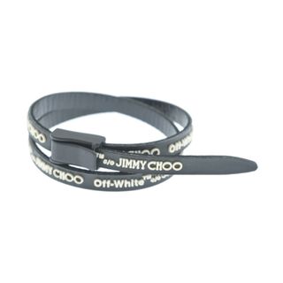 オフホワイト(OFF-WHITE)のOFF-WHITE オフホワイト ブレスレット・バングル - 黒x白 【古着】【中古】(ブレスレット/バングル)