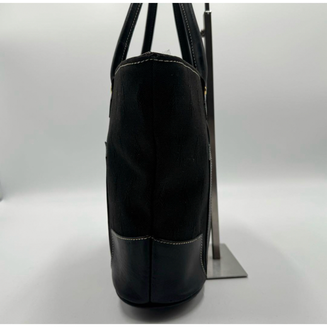 Vivienne Westwood(ヴィヴィアンウエストウッド)の超希少✨ ヴィヴィアンウエストウッド ハンドバッグ オーブ 総柄 レザー 黒 レディースのバッグ(ハンドバッグ)の商品写真