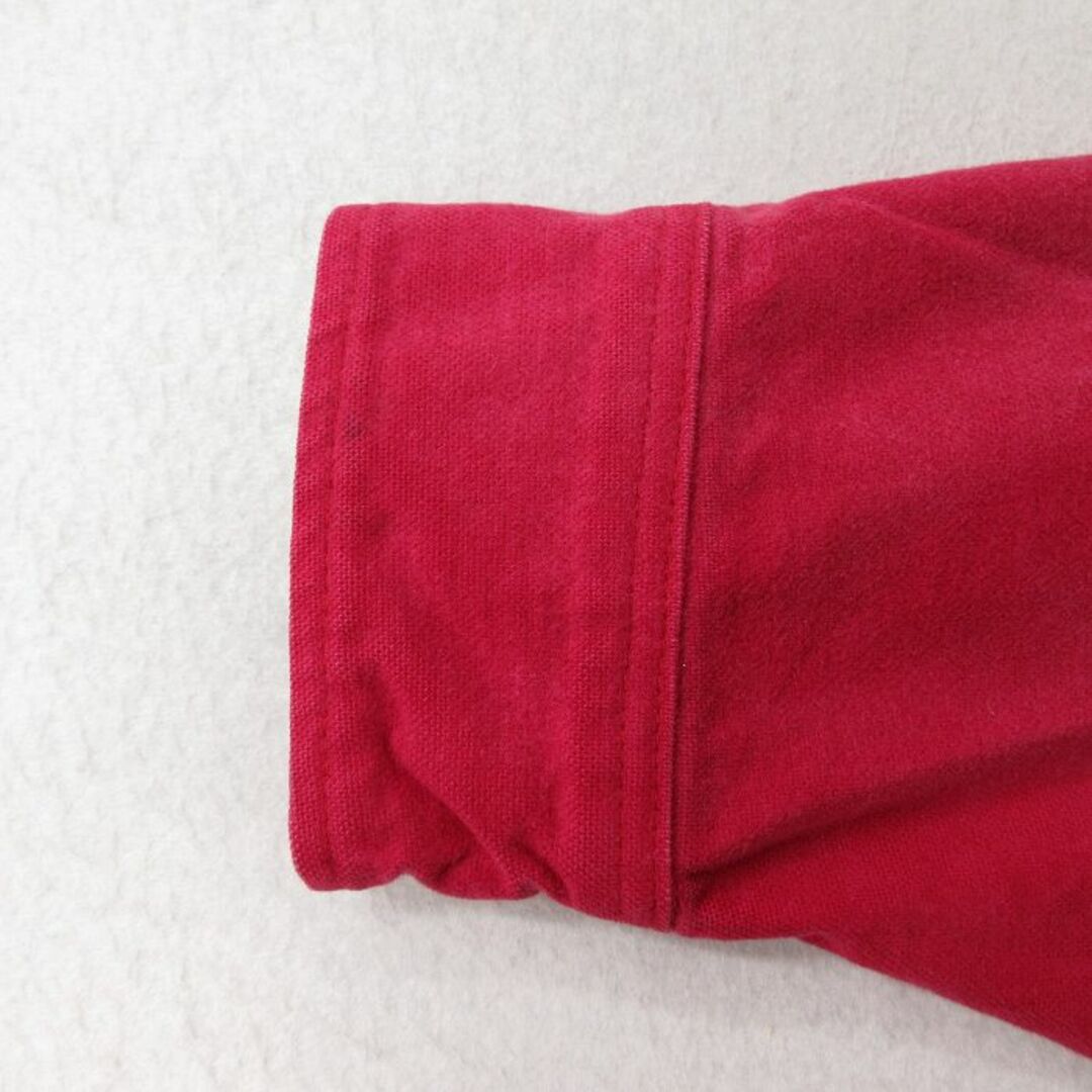 L★古着 長袖 ヘビー フランネル シャツ メンズ 90年代 90s コットン USA製 赤 レッド 23sep28 中古 トップス メンズのトップス(シャツ)の商品写真