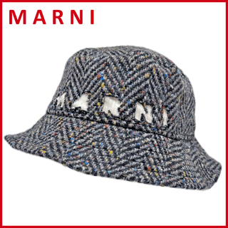 マルニ(Marni)の新品マルニ　ツイード　帽子(ハット)　グレー　MARNI(ハット)