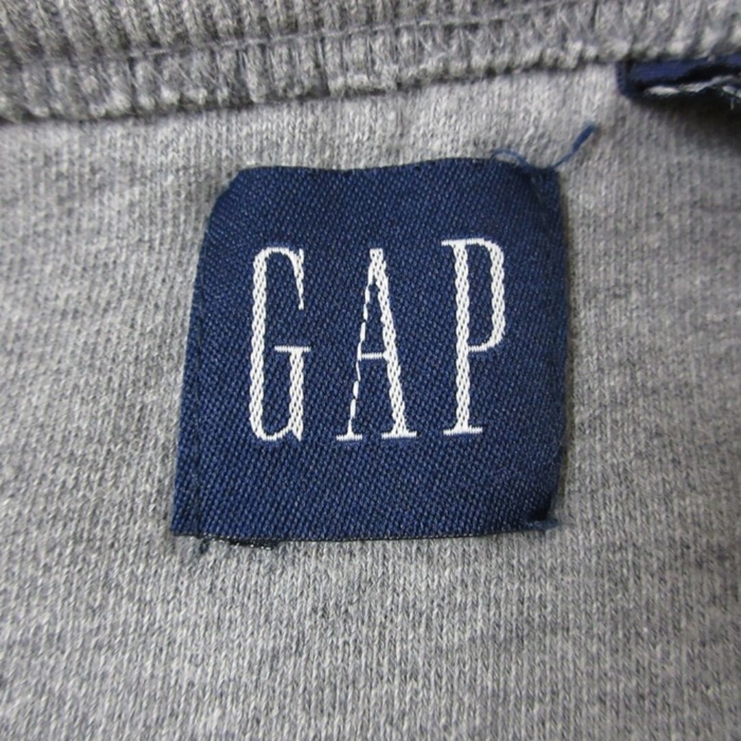 GAP(ギャップ)のXL★古着 ギャップ GAP 長袖 スウェット メンズ 00年代 00s ビッグロゴ 刺繍 大きいサイズ クルーネック 濃グレー 霜降り 23sep26 中古 スエット トレーナー トップス メンズのトップス(パーカー)の商品写真