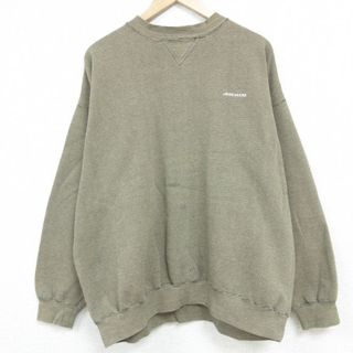 リー(Lee)のXL★古着 リー Lee 長袖 スウェット メンズ 00年代 00s JOHN DEERE 大きいサイズ クルーネック 緑系 グリーン 23sep27 中古 スエット トレーナー トップス(パーカー)